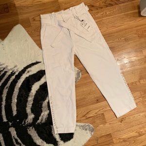 White tie waist zara jeans